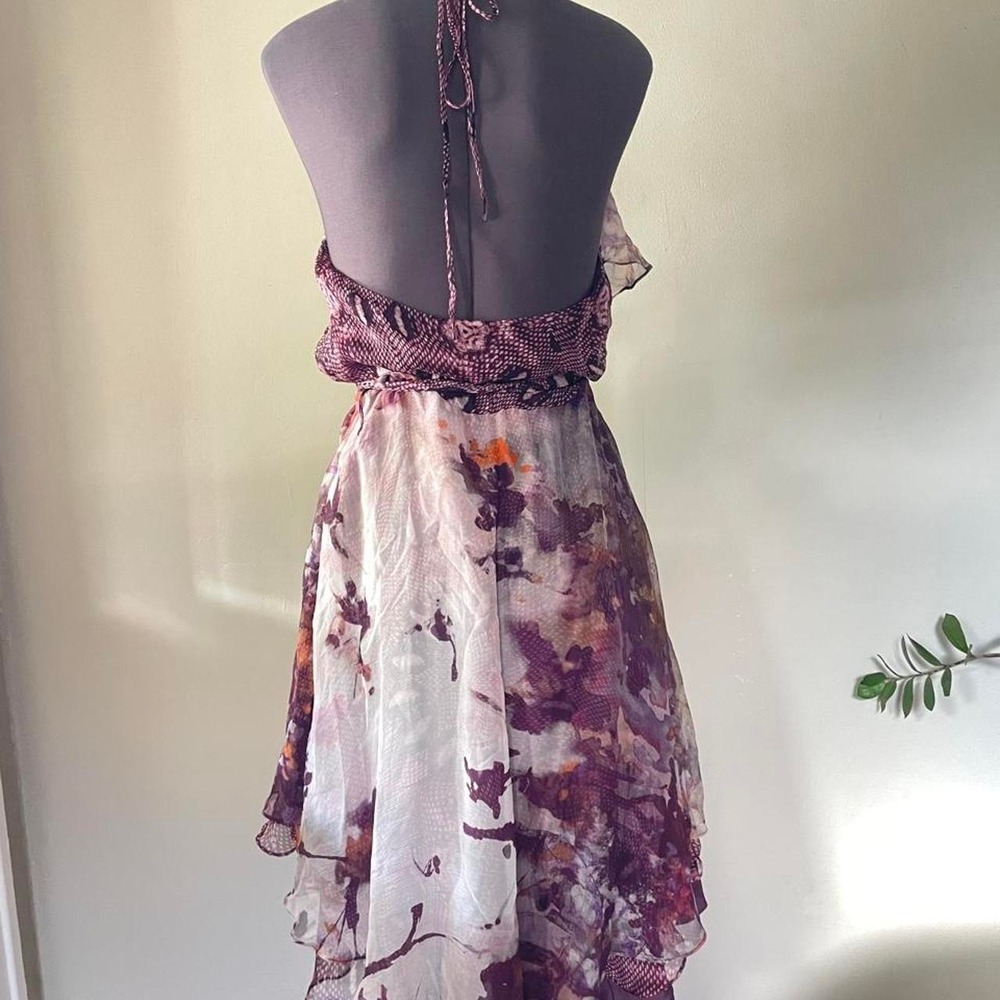 Haute Hippie 100% Silk Flutter Dress Size M - Picture 6 of 7